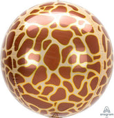 Giraffe Print Orbz Balloon - The Party Room
